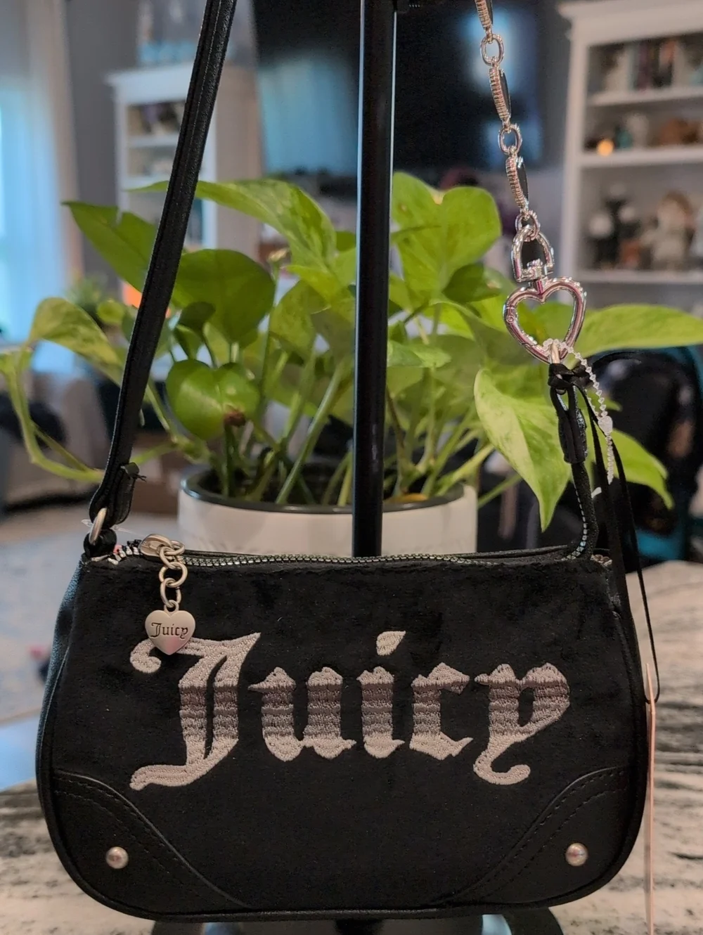 Juicy Couture Retro Vibe Wristlet Bag With Extender